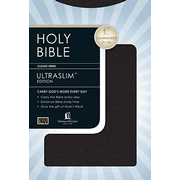 more information about KJV Slimline Bible, Genuine leather, black