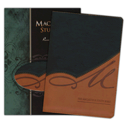 more information about NKJV MacArthur Study Bible, Revised and updated, Imitation leather, black/terracotta