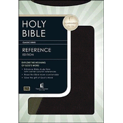 more information about KJV Reference Bible - LeatherSoft/Black/Khaki Green
