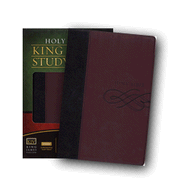 The King James Study Bible - LeatherSoft/Black/Burgundy: 9780718024758