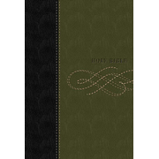 The King James Study Bible - LeatherSoft/Black/Khaki Green: 9780718024772