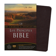 NASB Charles F. Stanley Life Principles Bible - Bonded Leather Burgundy:  Charles F. Stanley: 9780718024994