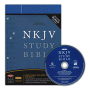 NKJV Study Bible - Hardcover/Pacific Blue with CD-Rom: 9780718025618