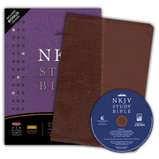 NKJV Study Bible, Bonded Leather, Burgundy with CD-Rom: 9780718025625