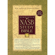 NAS Zondervan Study Bible, Genuine leather, Black, Thumb-Indexed: 9780310911609