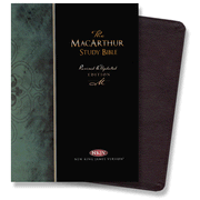 NKJV MacArthur Study Bible - Revised & Updated  Burgundy Bonded Leather, Thumb Indexed:  John MacArthur: 9780718019242