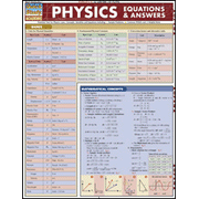 Physics Equations & Answers Chart: 9781423201908