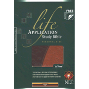 NLT Personal Size Life Application Study Bible TuTone Brown/Tan: 9781414309453