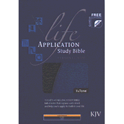 more information about KJV Life Application Study Bible - Personal Size TuTone navy/black