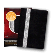 NLT Study Bible, TuTone Black & Vintage White Floral Fabric: 9781414324548
