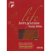 more information about NIV Life Application Study Bible, TuTone Brown & Tan