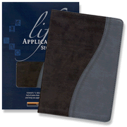 KJV Life Application Study Bible, TuTone Dark Chocolate/Dusty Blue:  Tyndale: 9781414336404