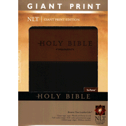 more information about NLT Holy Bible, Giant Print TuTone Brown and Tan Imitation Leather, Thumb-Indexed