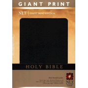 NLT Holy Bible, Giant Print Black Bonded Leather, Thumb-Indexed: 9781414337517