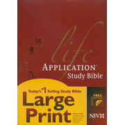 more information about NIV Life Application Study Bible, Large Print, Hardcover
