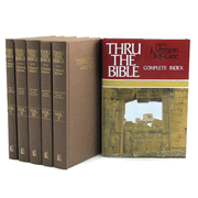 Thru the Bible Commentary Set with Index, 6 Volumes:  J. Vernon McGee