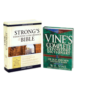 Strong's & Vine's Word Study Pack, 2 Volumes