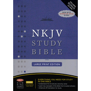 NKJV Study Bible- Large Print Edition, Hardcover: 9781418542085