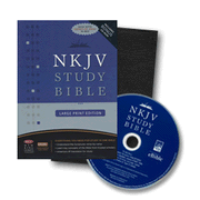 more information about NKJV Study Bible- Large Print Edition, Black Bonded Leather  Thumb-Indexed