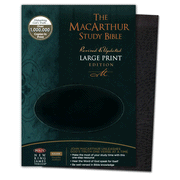 NKJV MacArthur Study Bible Large Print Black Bonded:  John MacArthur: 9781418542245