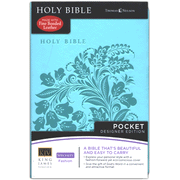 more information about KJV Pocket Bible: Designer Series Teal Leather