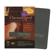 more information about The NKJV Chronological Study Bible, Distressed Charcoal Bonded Leather