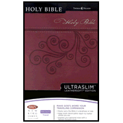 NKJV Ultraslim Bible: Leathersoft Cranberry: 9781418542849