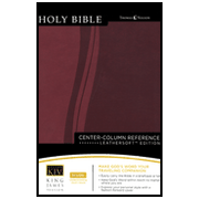 more information about KJV Reference Bible: Leathersoft Cranberry