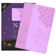 NKJV Study Bible: Second Edition - LeatherSoft/Lavender  Thumb-Indexed: 9781418543822