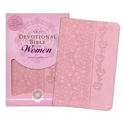 NKJV Women of Faith Devotional Bible for Women, Breast Cancer Edition--soft leather-look, pink: 9781418544614