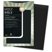 NKJV Giant Print Reference Bible - LeatherSoft Black: 9781418544669