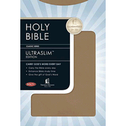NKJV UltraSlim Bible Signature Series, Calfskin Leather Tan: 9780785258247