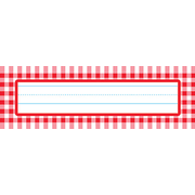 Red Gingham Desk Toppers